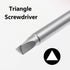Kyuionty 5Pcs Set 1.8mm, 2.0mm, 2.3mm, 2.7mm, 4.2mm, Triangle Head Screwdriver Magnetic Screwdriver Triangle Screws