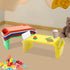QUSKLISU 6 Kids Lap Desk Tray, Stackable Portable Lap Tray - Multicolor Plastic Table, Breakfast Laptop Trays