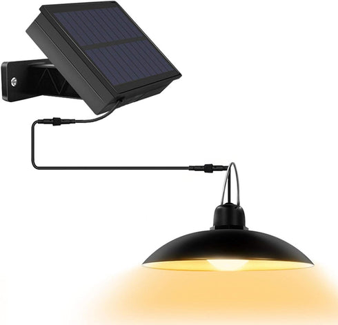 IP65 2 Solar Chandelier Hanging Lamp, Warm Light, Waterproof, Lighting Modes, Outdoor Garden Corridor Lighting