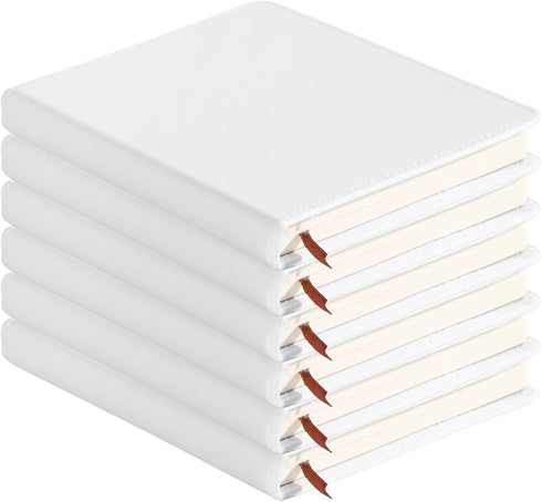Lnrueg 6 Pcs A5 Sublimation Notebook - Blank Journal, 100 Pages, Hardcover for Note Taking and Diary Writing