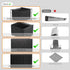 Black Hanging File Folders, Expanding File Organizer, Letter Size, 13 Accordion Pockets, Monthly Tabs, Durable Plastic