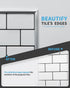 Art3d 10 Ft Peel and Stick Trim for Backsplash Tile Edge, Self-Adhesive Liner for Corner Decor in Silver