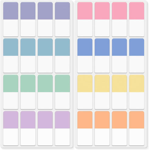 Mr. Pen Sticky Index Tabs, 480 Pcs, Pastel Sticky Tabs for Notebooks, Page Markers for Binders and Books
