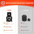 3/4 F To 1 M Impact Socket Adapter, Cr-Mo Steel Exceeds ANSI Standards, Square Drive Reducer for Impact Driver Wrench