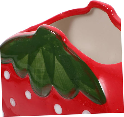 Set 2pcs Veemoon Strawberry Pen Holder Cute Desktop Storage Multi-functional Stationery Organizer for Office and Makeup