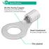 420pcs Non-Insulated Ring Terminals & Fork Connector Kit 22-16/16-14/12-10 Gauge Wire Lugs