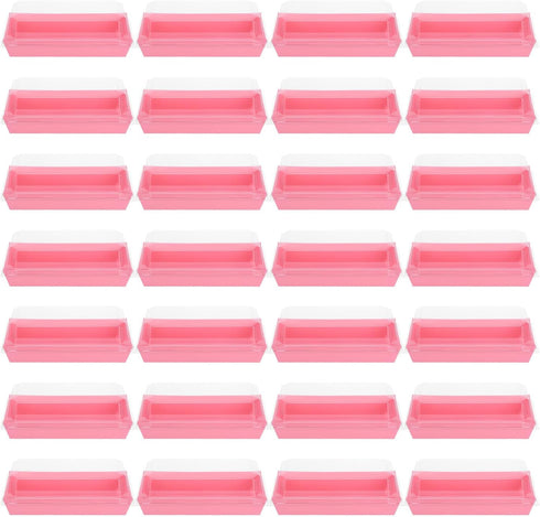 Zerodeko 50pcs Rectangular Bakery Boxes with Lids, Large Disposable Food Containers for