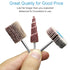30 PCS 80 Grit Abrasive Flap Wheel Sander, 1/8" Shank Diameter Cone Shape for Grinding and Polishing