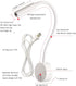 2 Pack 110V 2pcs 3000K) Corded Wall Mount Lamp Reading Wall Light for Bed Easy Install (White, Warm White