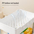4-Layers Storage Rack Multi-functional Storage Cart Utility Rolling Storage Cart Trolley with Lockable Wheels Large