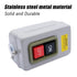 AC 220V/380V Push Button Switch - mxuteuk On/Off Start Stop Switch for 3 Phase Electric Motor Control