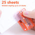 Mini Stapler with Staples, Small Transparent Stapler, 25 Sheet Capacity, Includes 640 Staples, Easy to Carry