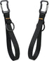 DELSWIN Heavy Duty Wristlet Keychain Lanyards with Carabiner and Key Ring - Black