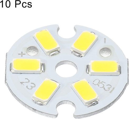 MECCANIXITY COB LED Light Chip Bead 3W 120lm 6000-6500K, 23mm 9-11VDC Energy Saving Bulb, 10Pcs