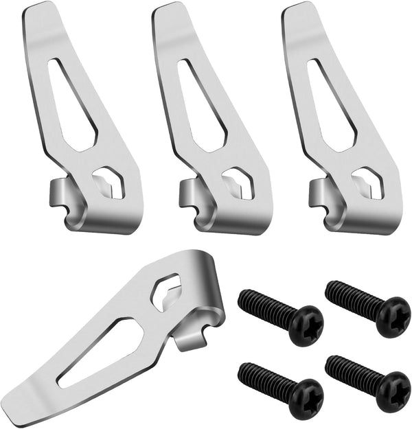 42-70-0490 Belt Clip Kit for Milwaukee M12 12V Power Tools, 4PCS Drill Impact Driver Tool Clips with Screws