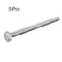 uxcell M8 x 100mm A2 Stainless Steel Fully Threaded Hex Head Screw Bolt (5 Pcs)