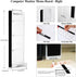 LRZCGB Acrylic Monitor Sticky Note Holder, Transparent Message Board Reminder for Computer Screen (Right)