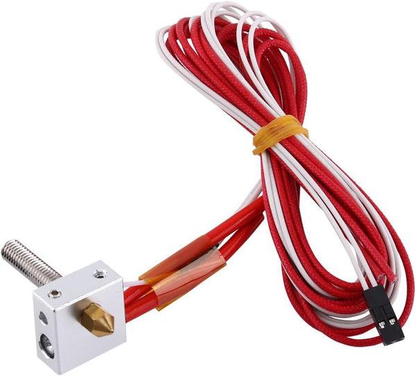 Hilitand Hot End Kit, Assembled Extruder Hot End Set with 0.4mm Nozzle for 3D Printer