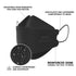 KN95 50 Pack, KN95 LEVENIS Face Masks Breathable Comfortable and Disposable Mask, Black