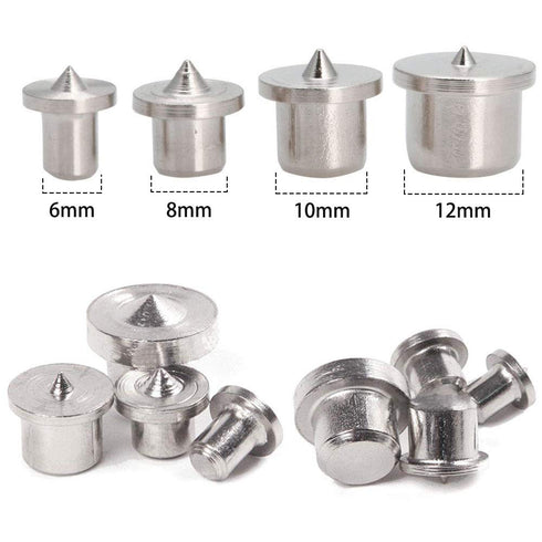 16 Pcs Wood Dowel Tenon Centers, Dowel Pin Center Point Woodworking Alignment Tool, Set of 4