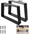 WOPPLXY 2 Pcs 6 Inch Metal Table Legs, Black Furniture Legs, Trapezoid