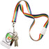 Specialist ID 2 Pack Rainbow Lanyard with Breakaway, Cute Neck Strap Keychain for Badge Holder and Keys
