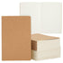 Paper Junkie 24 Pack Blank Journals for Kids, Bulk Sketchbooks for Students, A5 Kraft Paper Notebooks