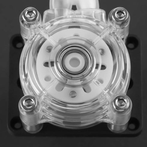Walfront DC 12V High Peristaltic Pump, Modern Style, 400ml/min Flow Rate, Transparent Silicone Tube