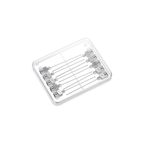10pcs 22Gauge Stainless Steel Dispensing Needles, 1 1/2" Luer Lock for Thick Liquids and Lab Use