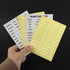 MEI YI TIAN 4 Sheets Black White Budget Monthly Tab Stickers for A6 Budgeting Binder Pockets