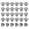 PATIKIL 30 Pcs 5mm Diameter Silicone Round Snap, Locking Furniture Hole Plug for 2.5-5mm Hole