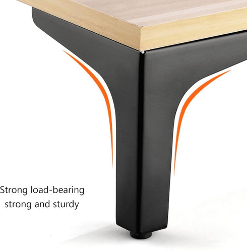 MZZHEDIE 4 (5.1in) Pcs Gold Triangle Sofa Legs,Metal Triangle Furniture Feet,Metal Support Feet,for Bed TV Cabinet