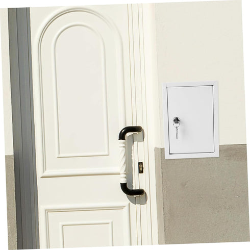 Mailbox Package Mailbox Sturdy Wall Mount Milk Box Simple Style Outdoor Storage Milk Bottle Holder Lock