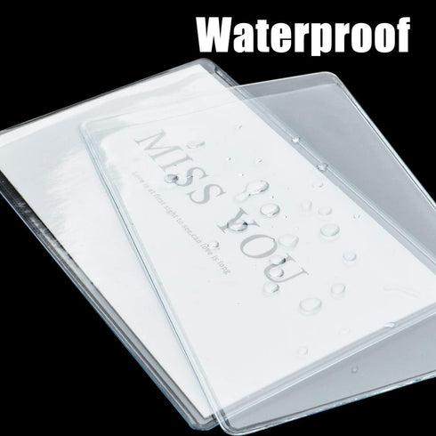 Transparent Credit Card Sleeves, 20pcs Clear Waterproof Holder Inserts for Insurance License ID Business Social