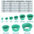 Suction Bottle Pad Silicone Funnel Holder Kit, 9 in 1 Buchner Funnel Flask Adapter with Green Rubber Seal