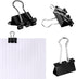 SANNIX 150 PCS Mini Binder Clips, 5/8 inch 15mm Black Paper Clamps