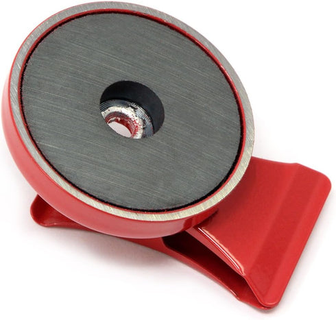 CMS Magnetics Super Strong Colorful Ceramic Magnets, 4-Pack Clips Red for Whiteboards
