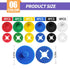Amzlysdok 24PCS Running Bib Clips,Race Bib Clips for Runners, Number Buckle Fixing System, No-Pin Bib Holder