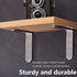 Luomorgo 16 5" 3", Pcs L Shaped Brackets for Shelves - Heavy Duty Stainless Steel Decorative Corner Brace Joint Right