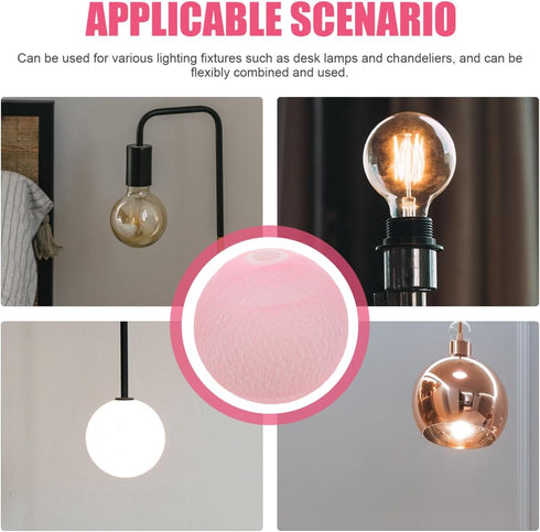 G9 4.72 Inch POPETPOP Globe Lamp Shade Replacement for Pendant and Ceiling Lights Thread Decorative Round Lampshade