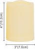 2 3" x4" PCS Waterproof Outdoor Battery Operated Flameless LED Pillar Candles with Timer Flickering Plastic Resin