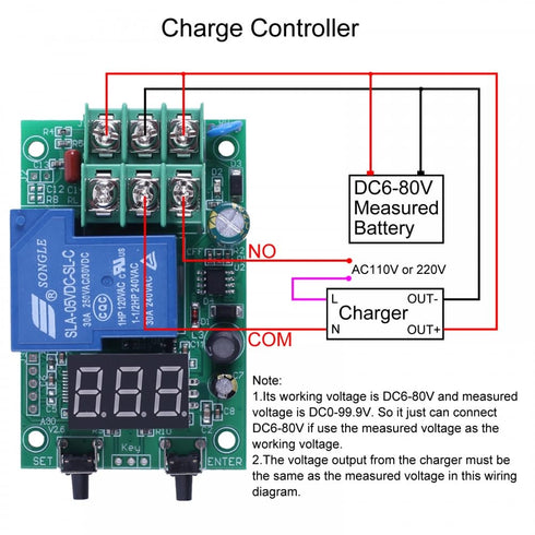 A30-U1 Voltage Monitor Module DC 0-99.9V Delay Relay Controller Board for Overvoltage Undervoltage Detection