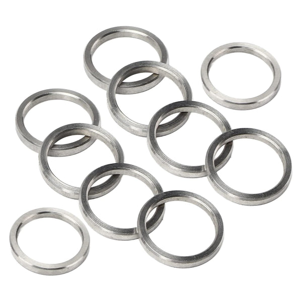 10Pcs Metal Washer Assortment, Stainless Steel Hardware Accessory Part Set Kit, 15mm OD 12mm ID Washer Set