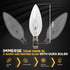 12 Pack 40W 120V E12 B10 Bulbs, Bulbs Dimmable, 2700K Seentech Base CTC Incandescent Light Transparent Candle Light