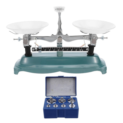 Laboratory Balance Scale Double Pan 500g/0.5g Mechanical Beam Scale with Weights Kit