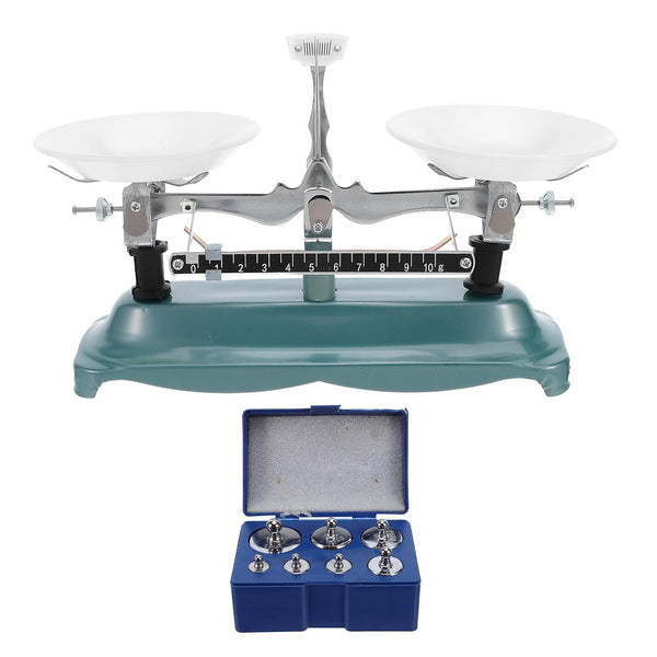 Laboratory Balance Scale Double Pan 500g/0.5g Mechanical Beam Scale with Weights Kit