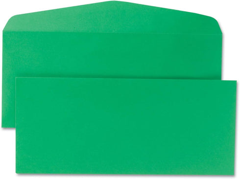 Quality Park #10 Traditional Colored Envelope, Green, 25 per Pack (11135)