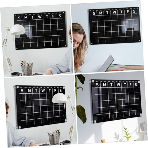 STOBOK 1 Set Erasable Message Board, Wall Mounted Memo Board, Chore Chart, Calendar, Office Decor, Weekly Plan Note