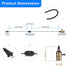 15FT E26 Simple Deluxe Pendant Light Cord, Suitable Socket with Switch, Twisted Black Cloth Plug in Hanging Light Kit
