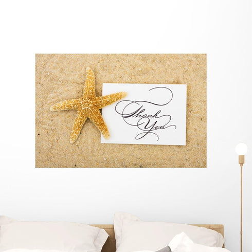 Wallmonkeys Thank You Card Wall Mural Peel and Stick Graphic (36 in